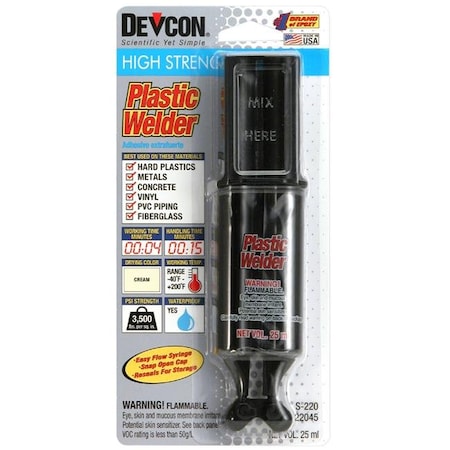 Permatex Permatex 22045 S-220 1.88 x 3.88 x 7.88 Plastic Welder 22045 S-220